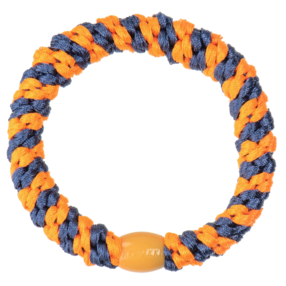 Haargummi Indigo neonorange stripe