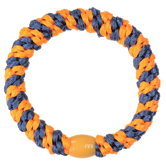 Haargummi Indigo neonorange stripe