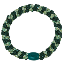 Laden Sie das Bild in den Galerie-Viewer, Haargummi Jungle Pistachio glitter Stripe