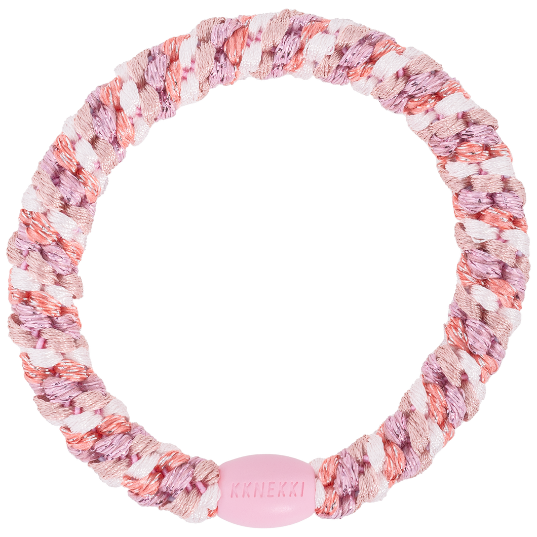 Haargummi Mix Dusty Rose Pink Glitter