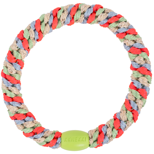 Haargummi Mix grass green pink neon