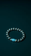 Laden Sie das Bild in den Galerie-Viewer, Haargummi Mix turquoise jungle glitter