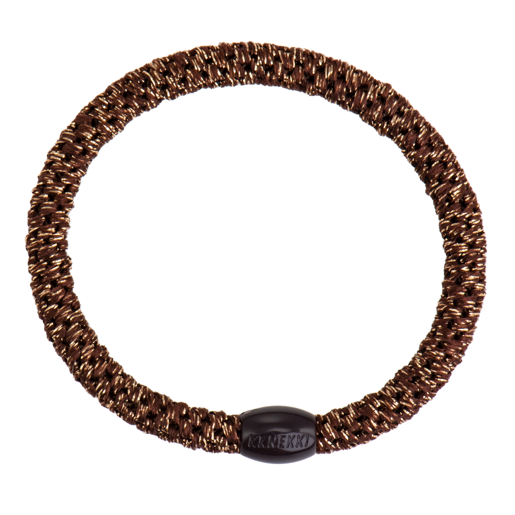 Haargummi Slim Bronze Glitter