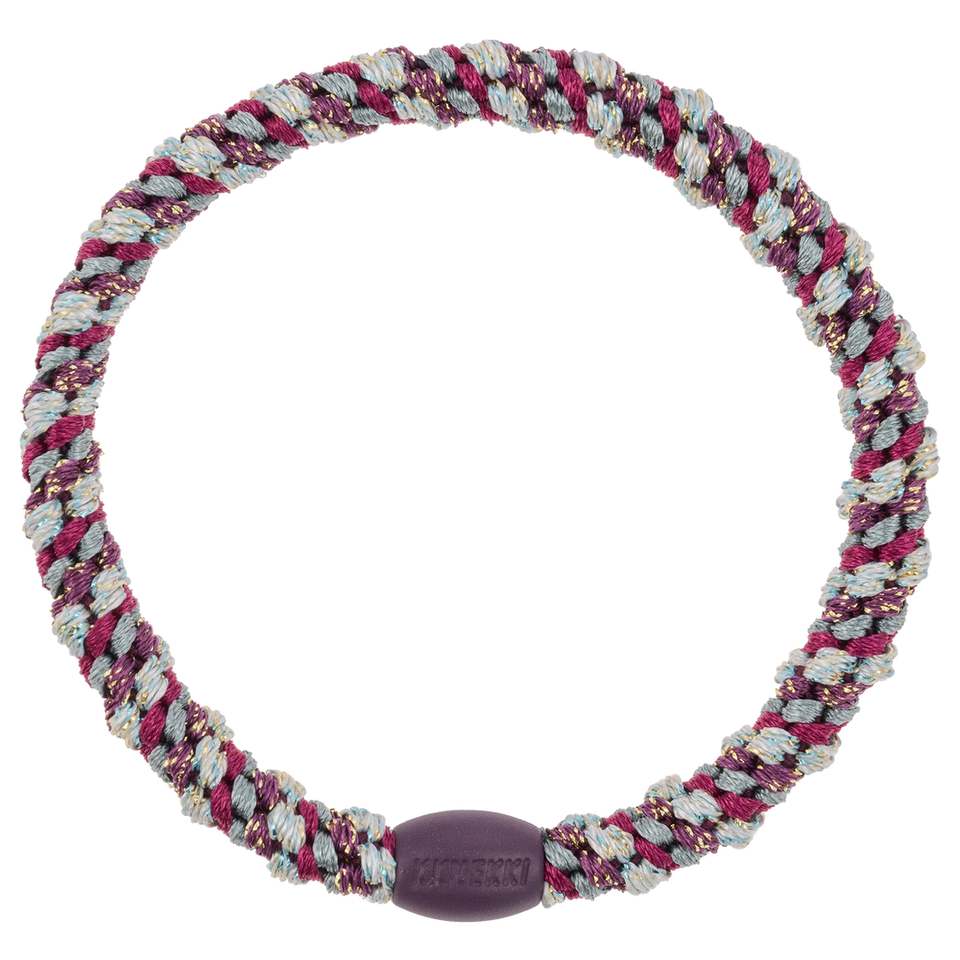Haargummi Slim Mix Grape Aqua Glitter