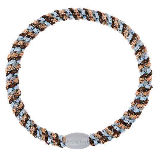 Haargummi Slim mix rosegold seablue