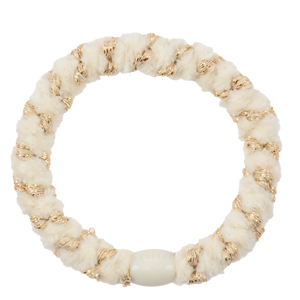 Haargummi Velvet Stripe Ivory