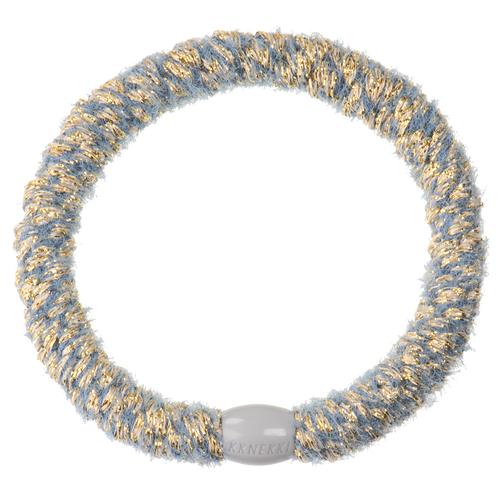 Haargummi Velvet Glitter Jeansblue