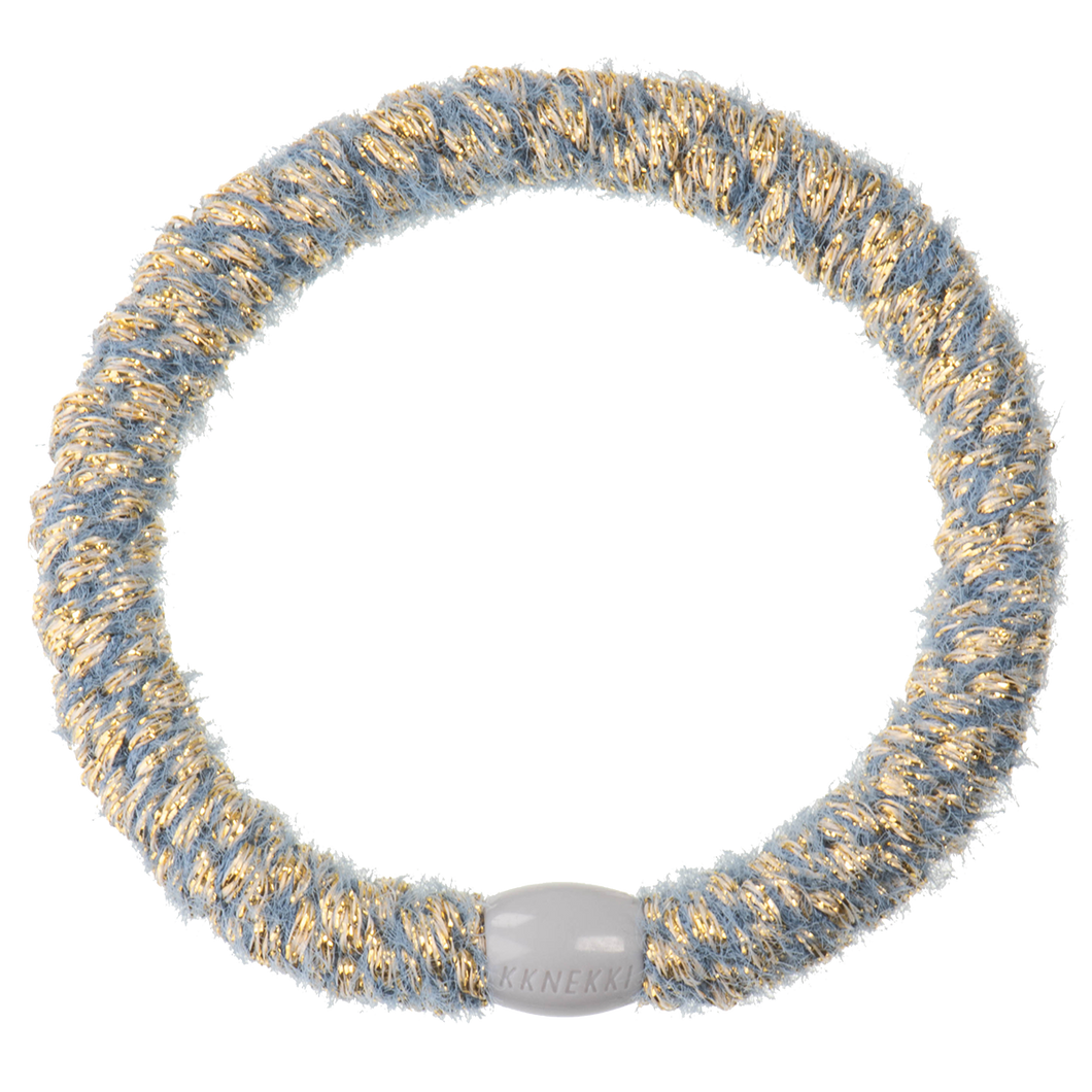 Haargummi Velvet Glitter Jeansblue