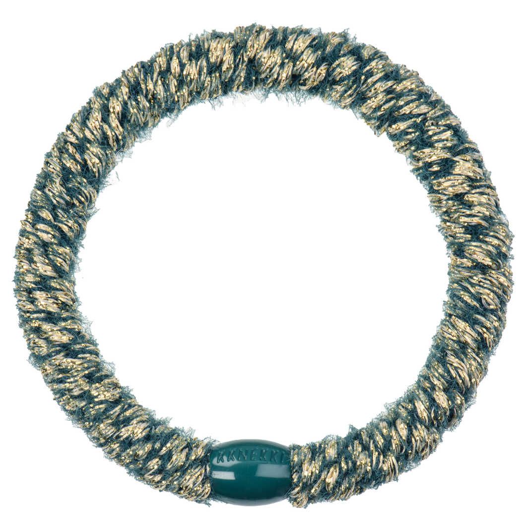 Haargummi Velvet Glitter Petrol