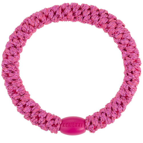 Haargummi Strong pink glitter