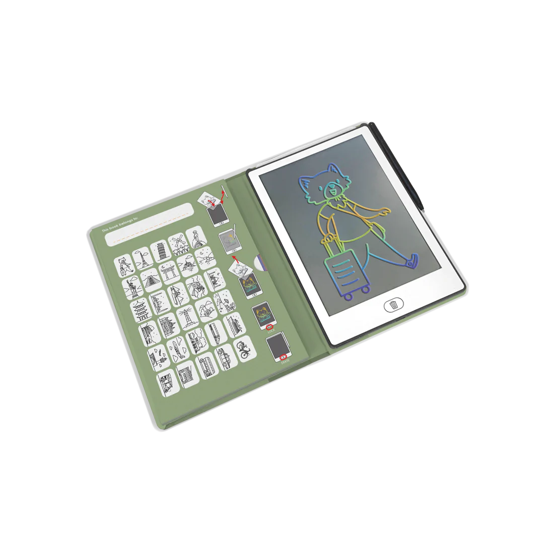 Kidydraw Mini Zeichentablet Reisen