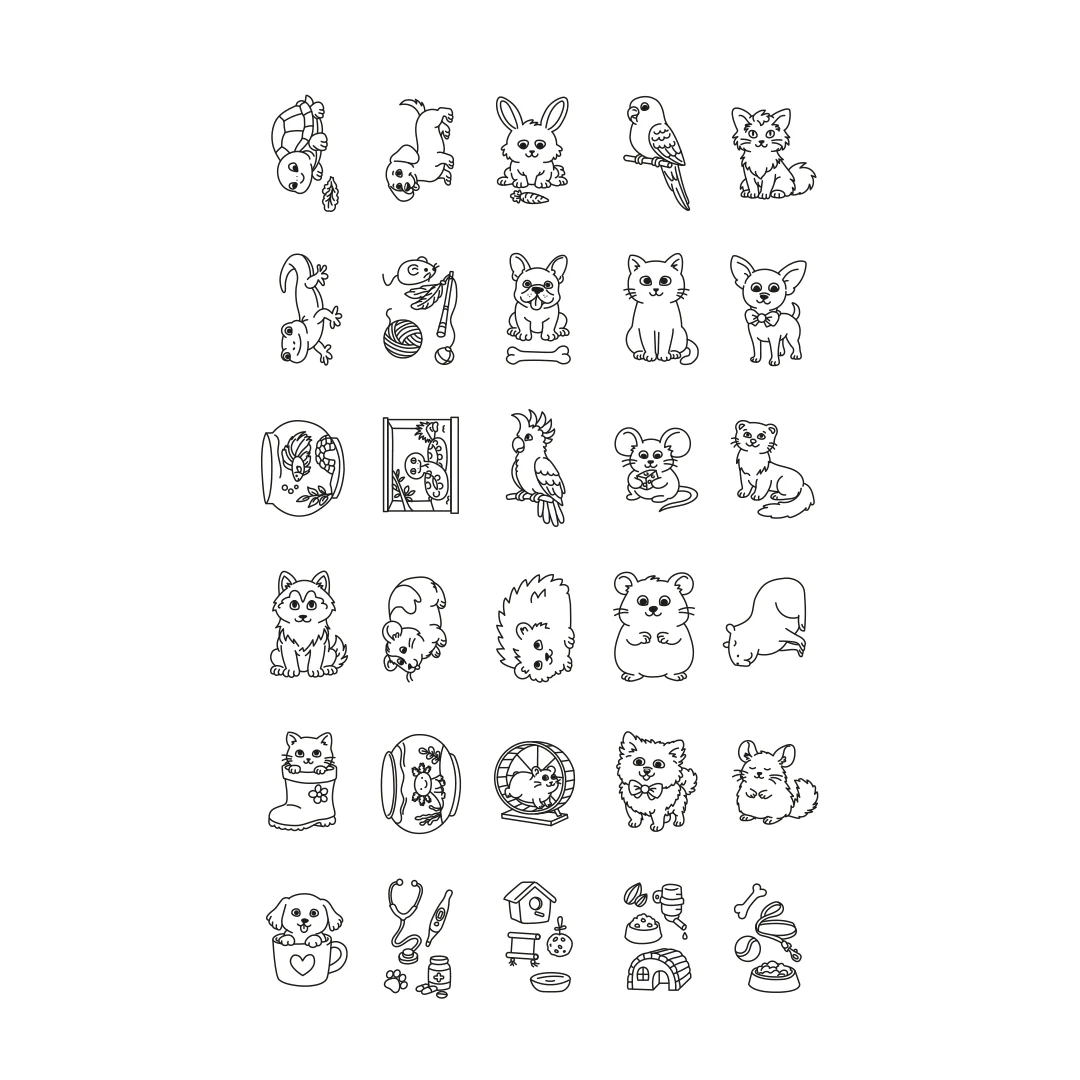Kidydraw Mini Zeichentablet Haustiere