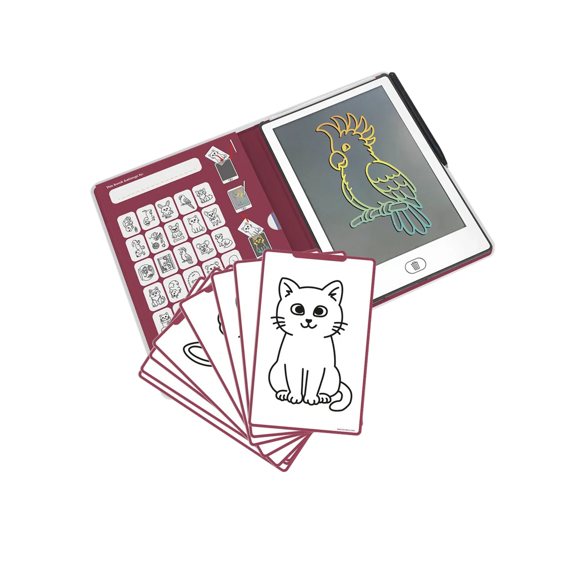 Kidydraw Mini Zeichentablet Haustiere