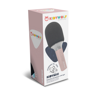 Kidymic Bluetooth Mikrofon mit Licht rosa