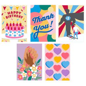 Crafters Paint by Numbers Greeting Cards