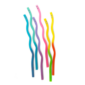 Wiggly Worm Farbwechselnde Strohhalme