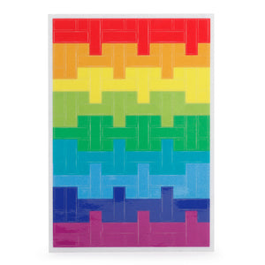 Reflektierende Block-Sticker