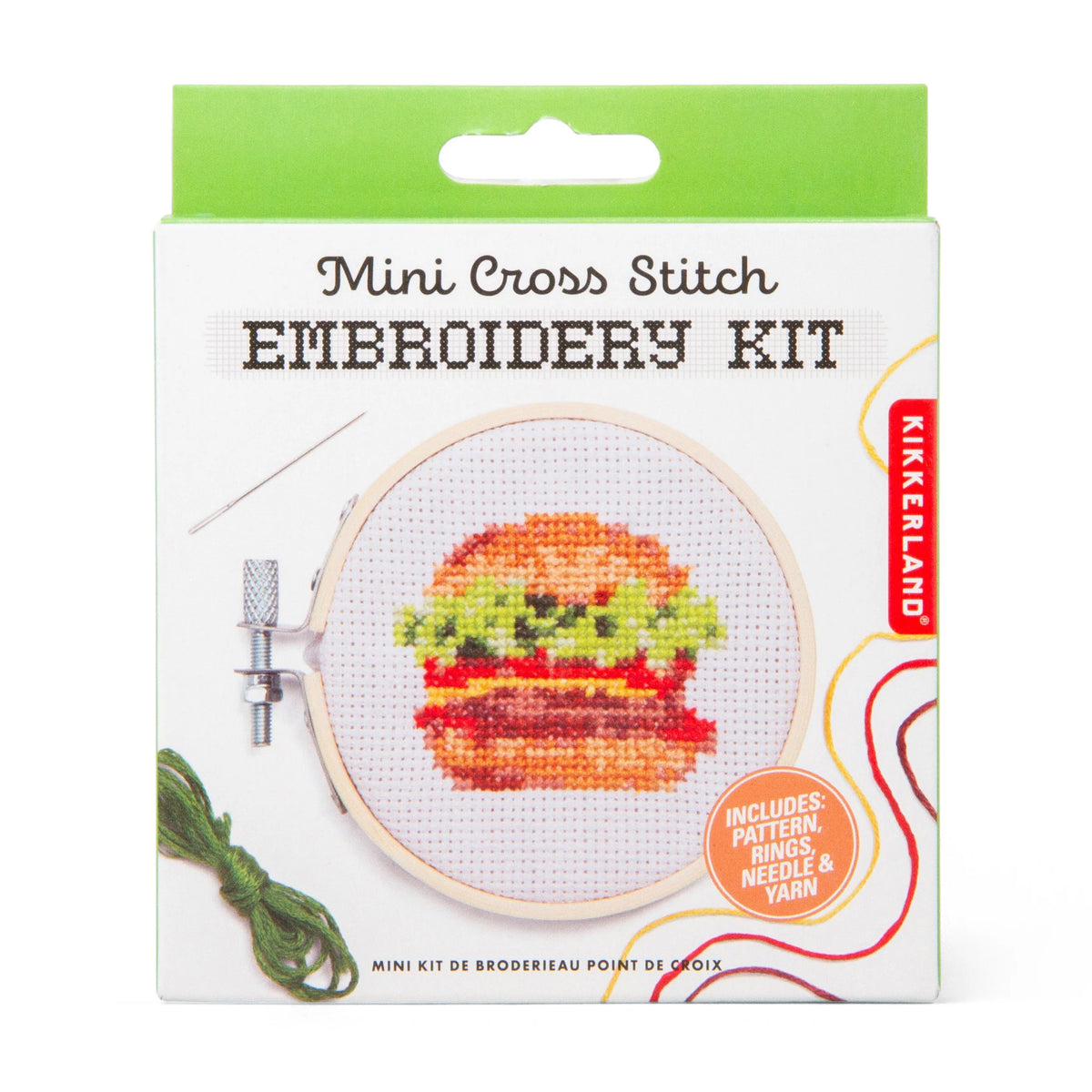 Mini Kreuzstich Stickset "Burger"