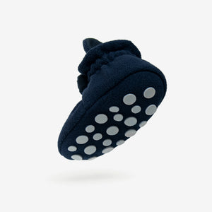Booties Fleece Gripper Navy Blue