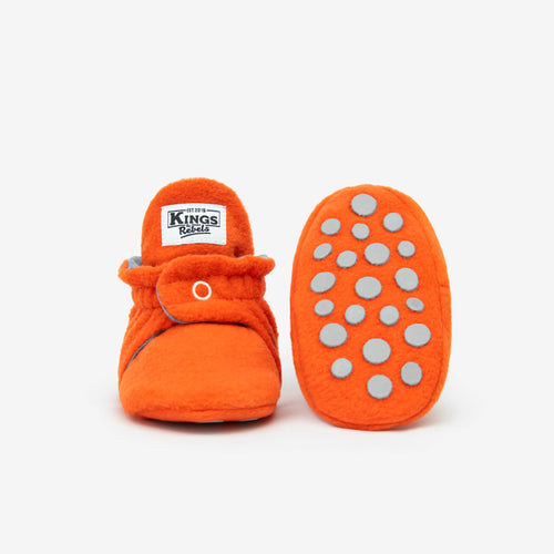 Booties Fleece Gripper Orange