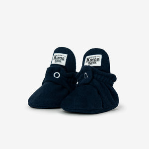 Booties Fleece Gripper Navy Blue
