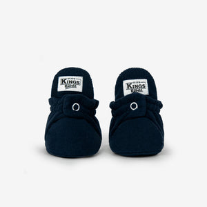 Booties Fleece Gripper Navy Blue