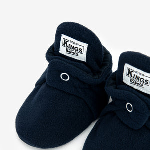Booties Fleece Gripper Navy Blue
