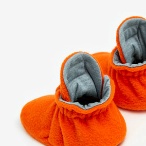 Booties Fleece Gripper Orange