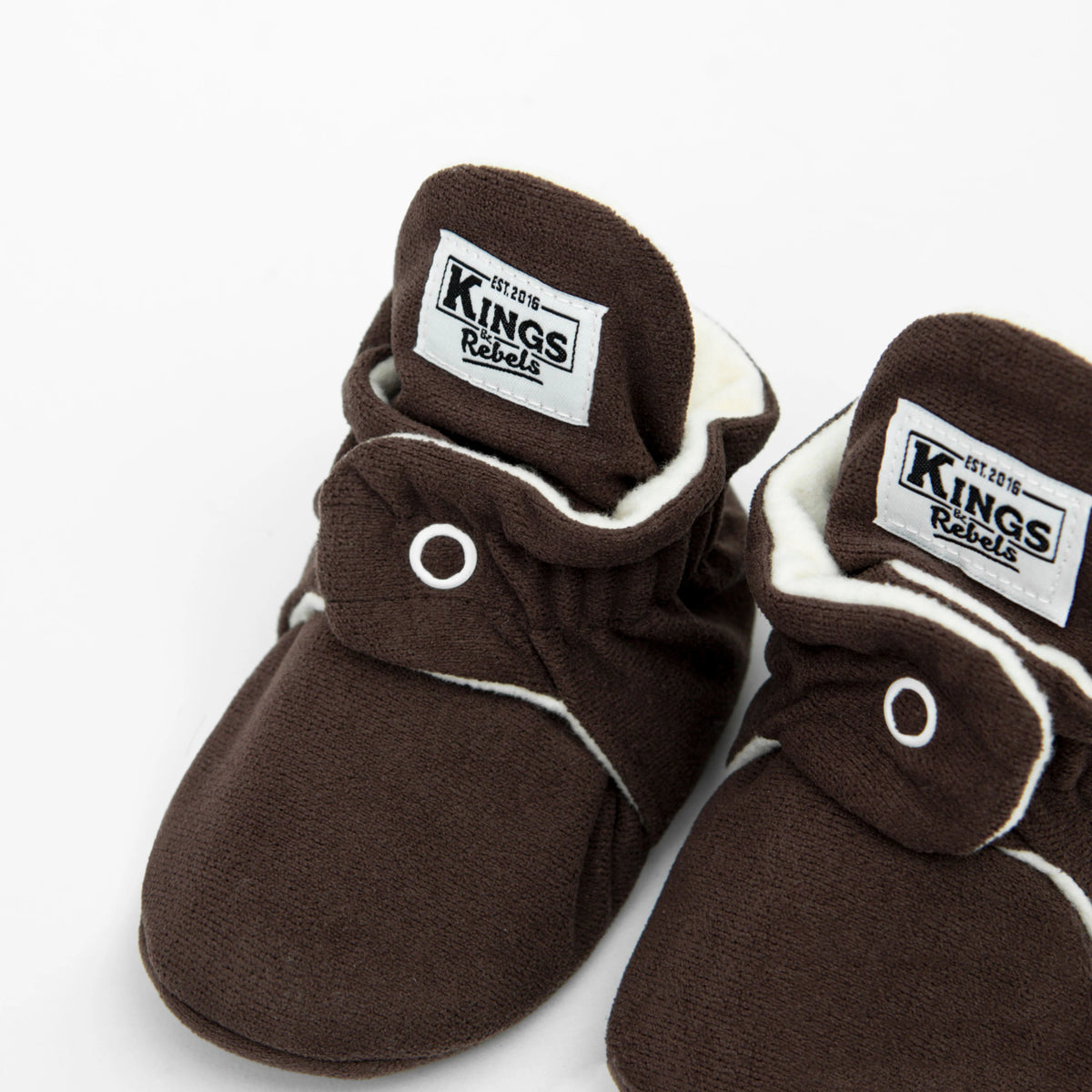 Booties Gamuza Gripper Chocolate