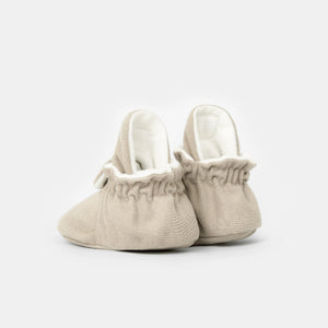 Booties Gamuza Gripper Ivory