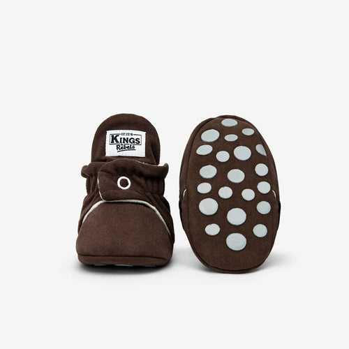 Booties Gamuza Gripper Chocolate