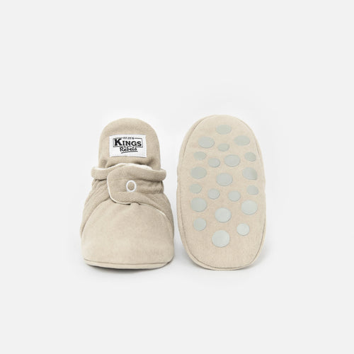 Booties Gamuza Gripper Ivory