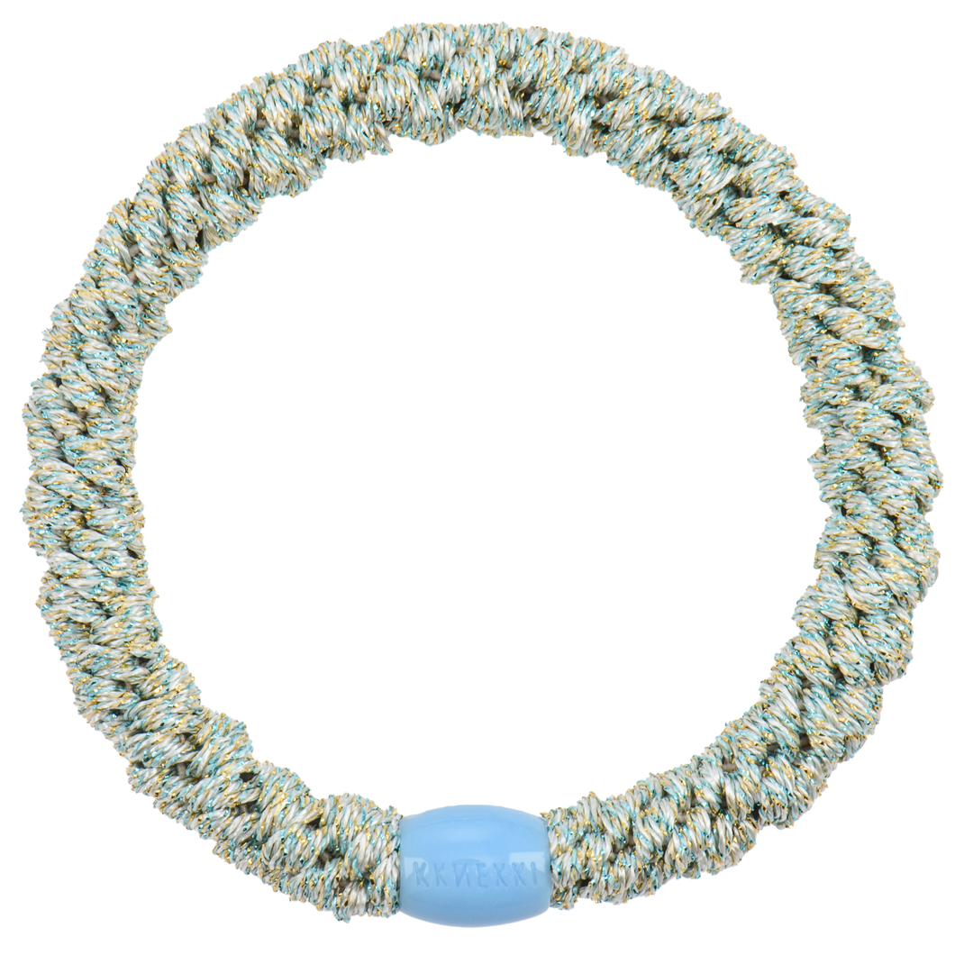 Haargummi Sparkle Blue Glitter