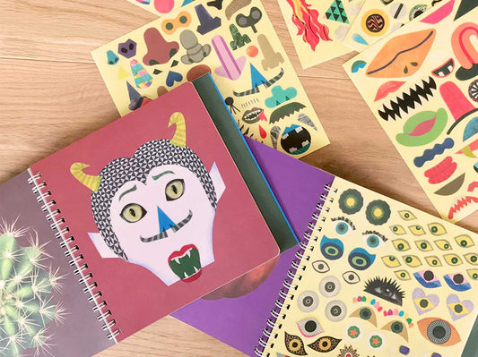 Stickerbuch Make Monster Faces