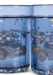 Glitter Becher 2er Set Race