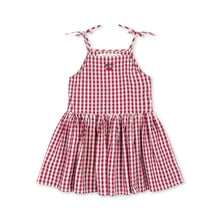 Laden Sie das Bild in den Galerie-Viewer, Isotta Trägerkleid Raspberry Check