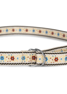 Blümchen Gürtel beige