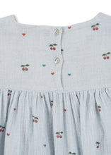 Laden Sie das Bild in den Galerie-Viewer, Coco Sommerkleid Cherry Blue Coeur