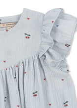 Laden Sie das Bild in den Galerie-Viewer, Coco Sommerkleid Cherry Blue Coeur
