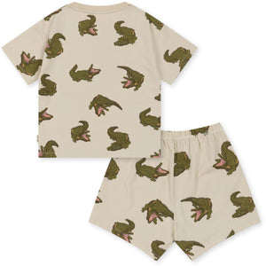 Lin Set T-Shirt & Shorts Crocodile