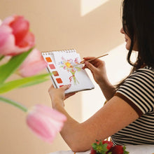 Laden Sie das Bild in den Galerie-Viewer, Reise Aquarell Malbuch "Garten"