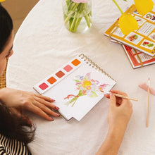 Laden Sie das Bild in den Galerie-Viewer, Reise Aquarell Malbuch "Garten"
