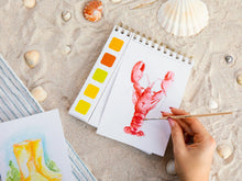 Laden Sie das Bild in den Galerie-Viewer, Reise Aquarell Malbuch "Meer"