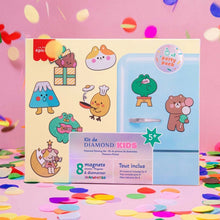 Laden Sie das Bild in den Galerie-Viewer, Diamond Painting Set Kids "Magnete Party Pack"
