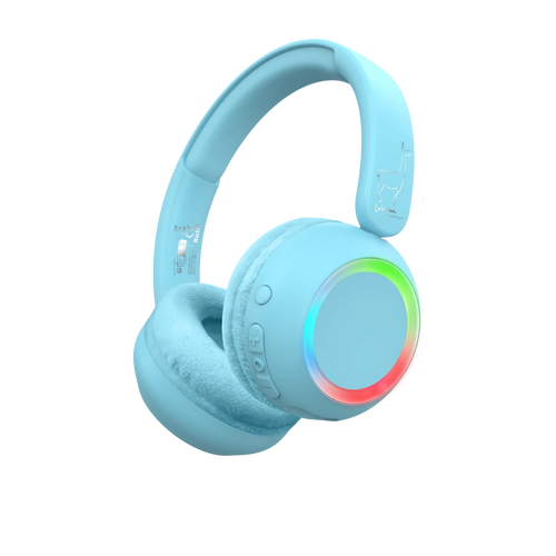 Wireless Headset mit Licht Blau