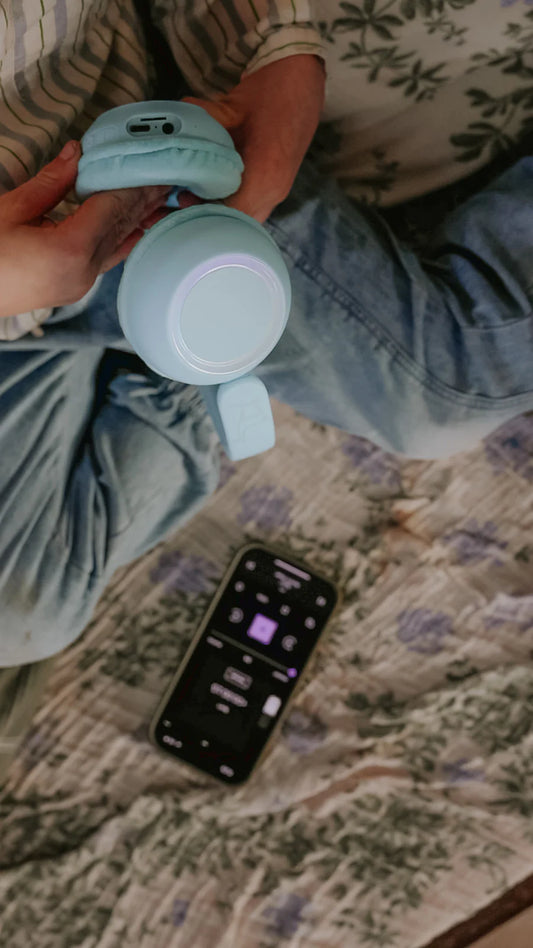 Wireless Headset mit Licht Blau