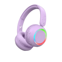 Laden Sie das Bild in den Galerie-Viewer, Wireless Headset mit Licht Lila