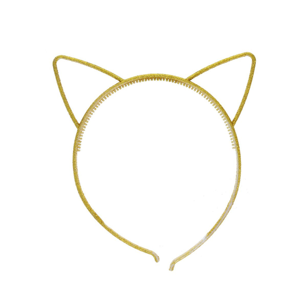 Haarreif Katzenohr Gold