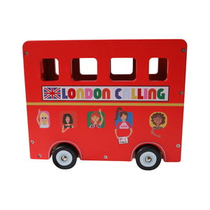London Bus mit Figuren