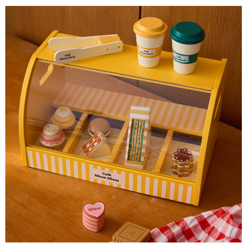 Mini-Café aus Holz